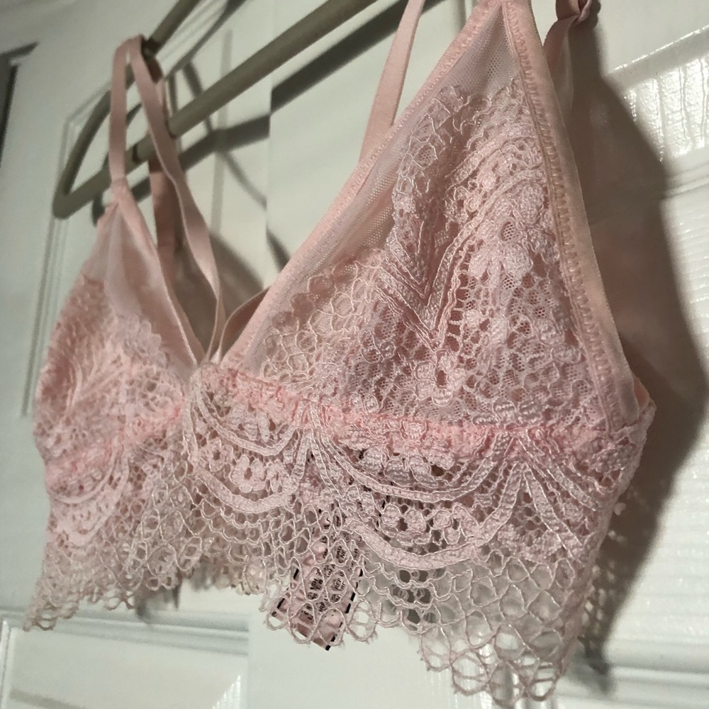 Strappy Lace and Mesh Bralette